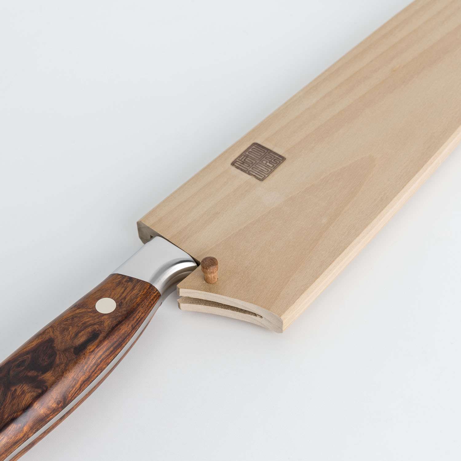 Nenox Magnolia Wood Knife Sheath / Saya Cover for Yo-Deba 9.4
