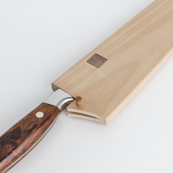 Image of Nenox Magnolia Wood Knife Sheath / Saya Cover for Yo-Deba 9.4" (24cm) 3