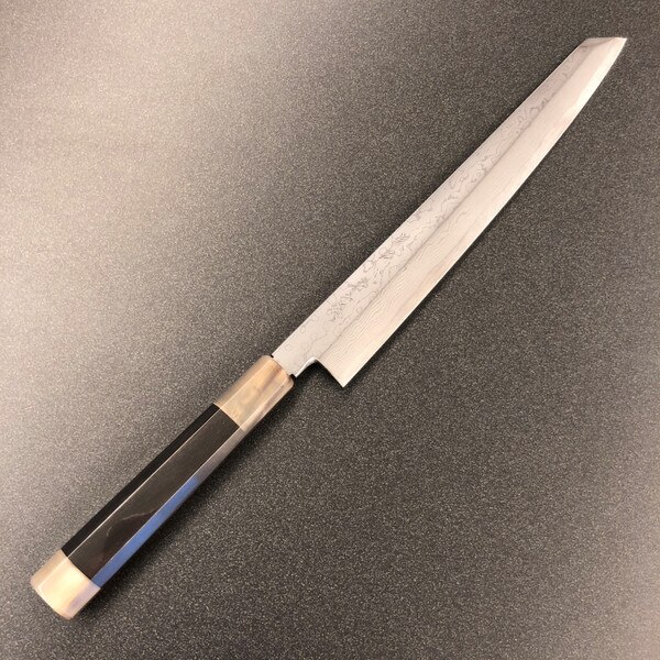 Image of Suisin Blue #2 Suminagashi Kengata Yanagi 11.8" 3