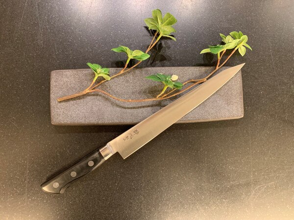 Image of Suisin High Carbon Steel Sujihiki 9.4" 2