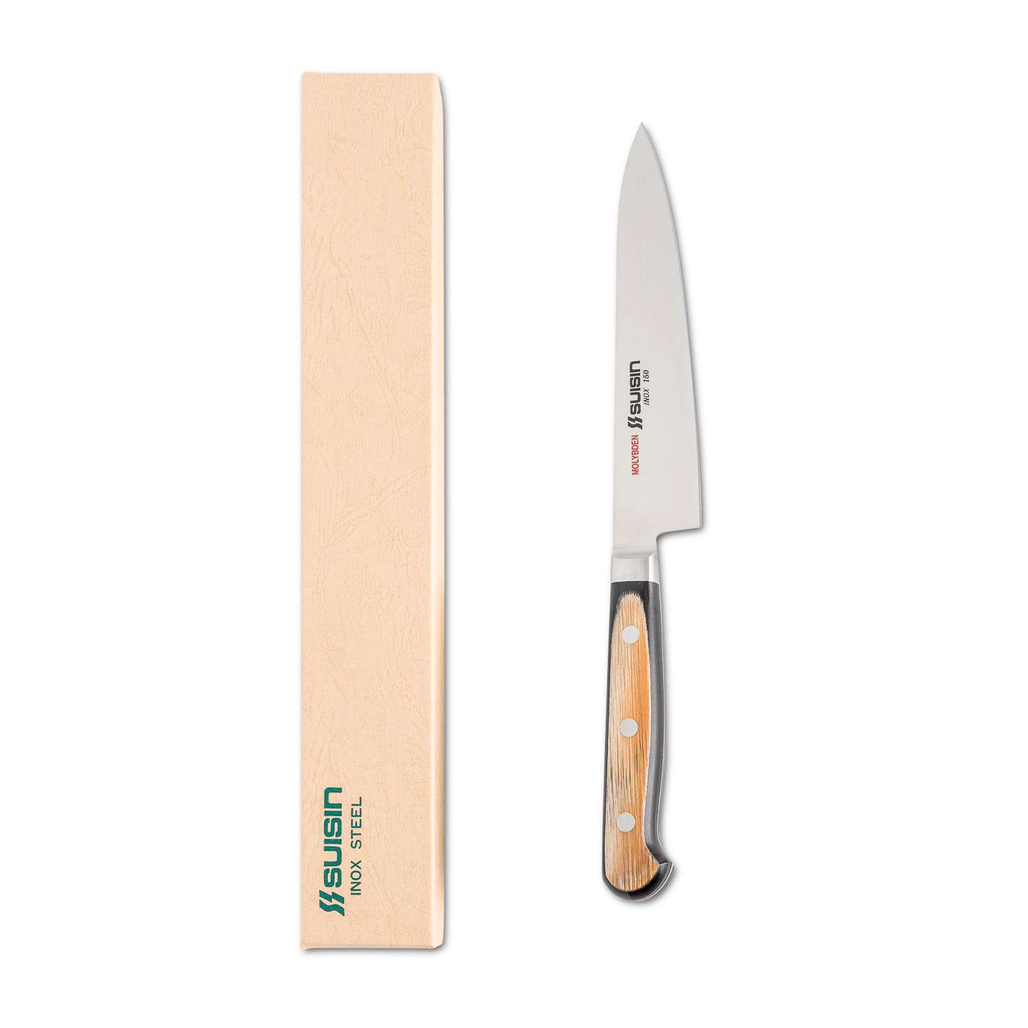 SUISIN INOX洋包丁シリーズ　 INOX鋼筋引240mm Suisin Inox Western-Style Petty 5.9