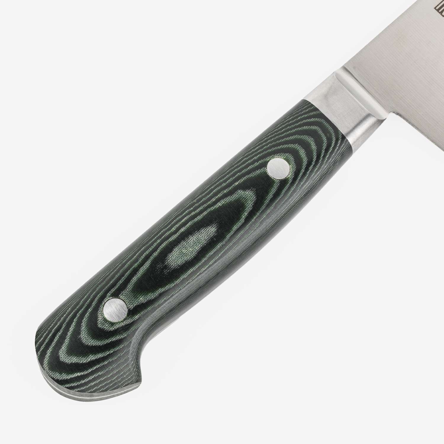 Suisin Premium Inox Forest Green Handle Gyuto 8.2