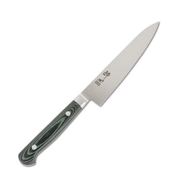 Image of Suisin Premium Inox Forest Green Handle Petty 5.9" 1