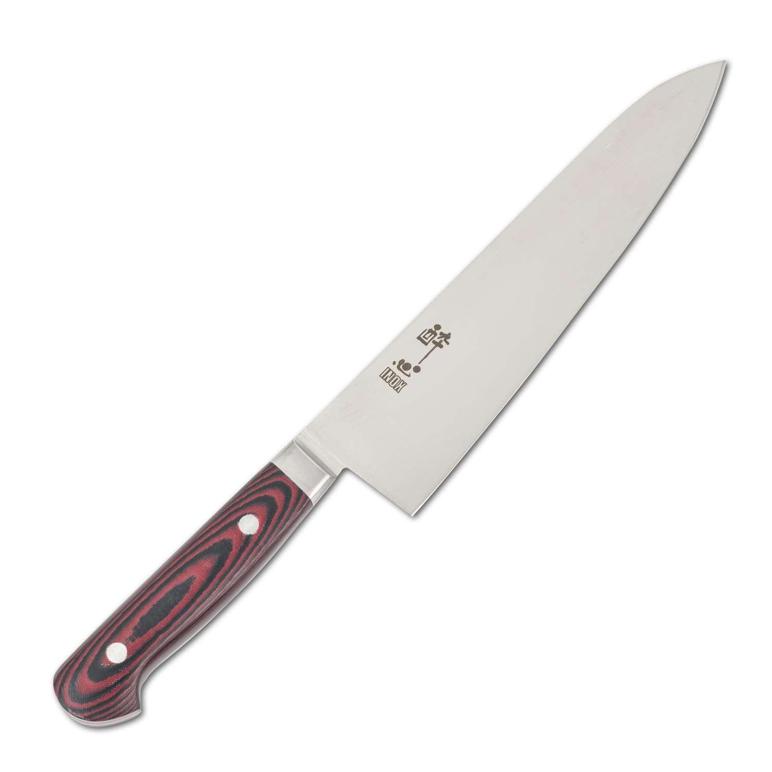 Suisin Premium Inox Maroon Red Handle Gyuto 9.4" (240 mm) Korin