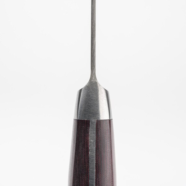 Image of Suisin Premium Inox Maroon Red Handle Gyuto 9.4" 3