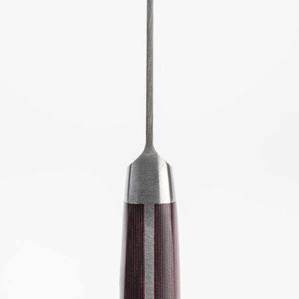 Image of Suisin Premium Inox Maroon Red Handle Petty 5.9" 3