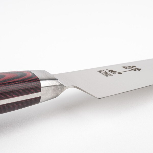 Image of Suisin Premium Inox Maroon Red Handle Petty 5.9" 4