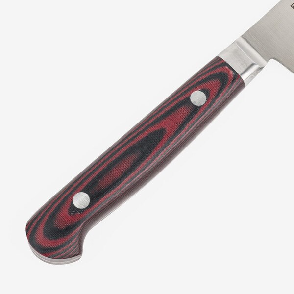 Image of Suisin Premium Inox Maroon Red Handle Petty 5.9" 5