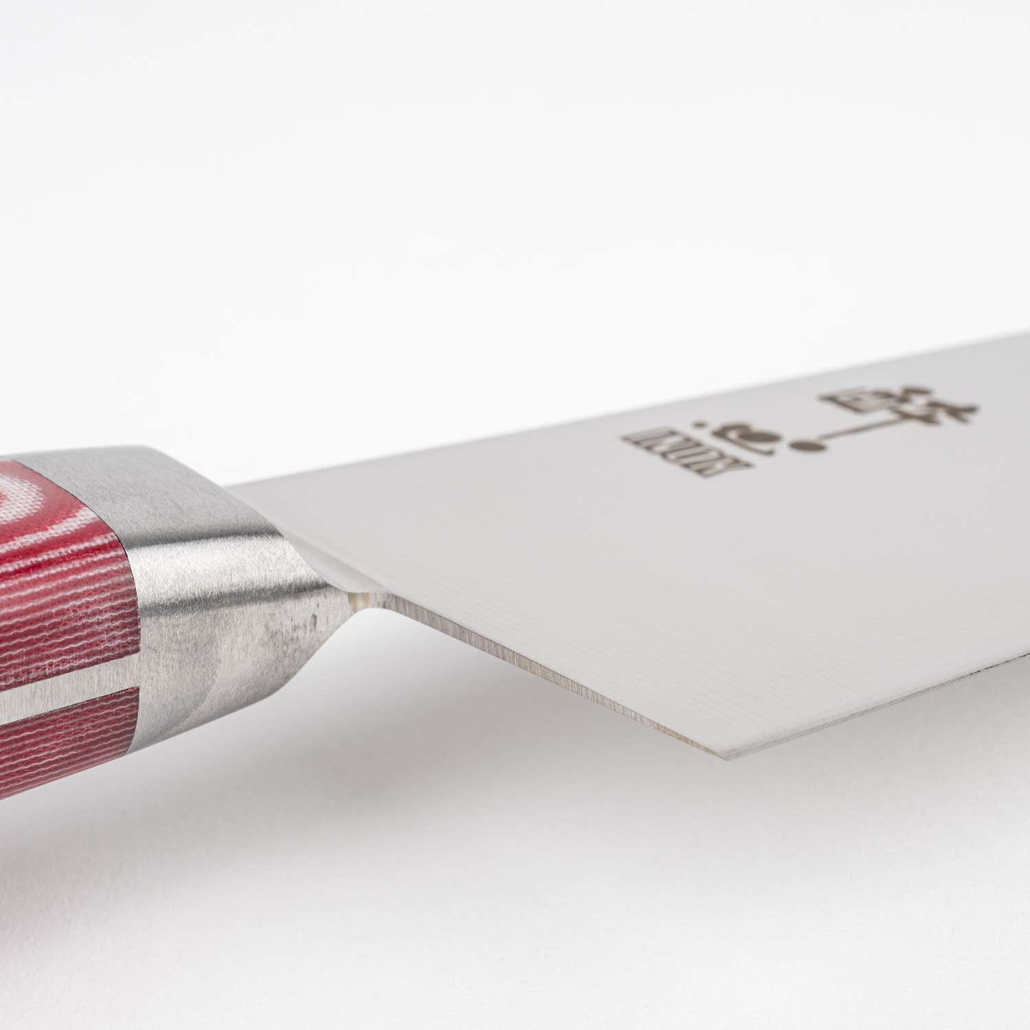 Suisin Premium Inox Rose Red Handle Gyuto 8.2