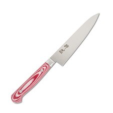Suisin Premium Inox Rose Red Handle Petty 5.9"