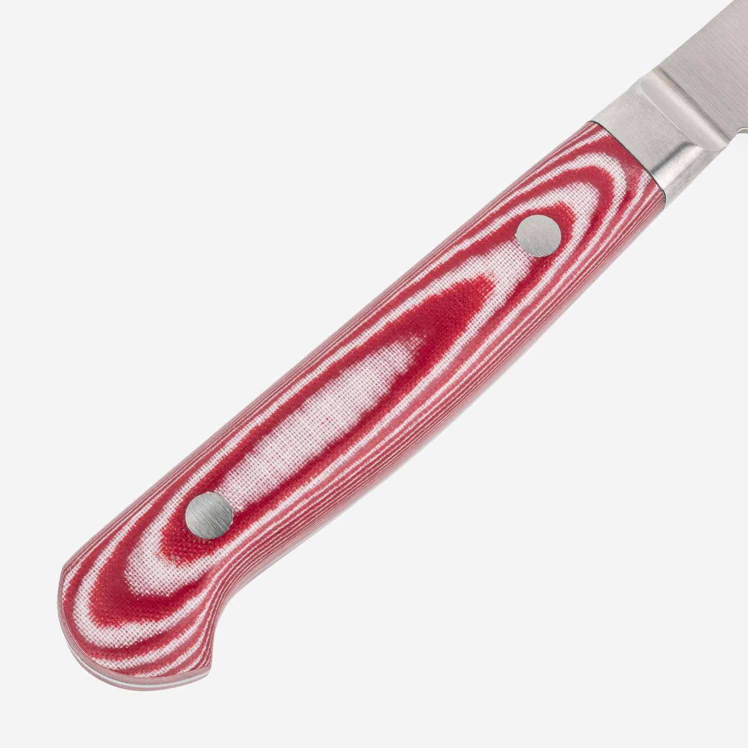 Suisin Premium Inox Rose Red Handle Petty 5.9