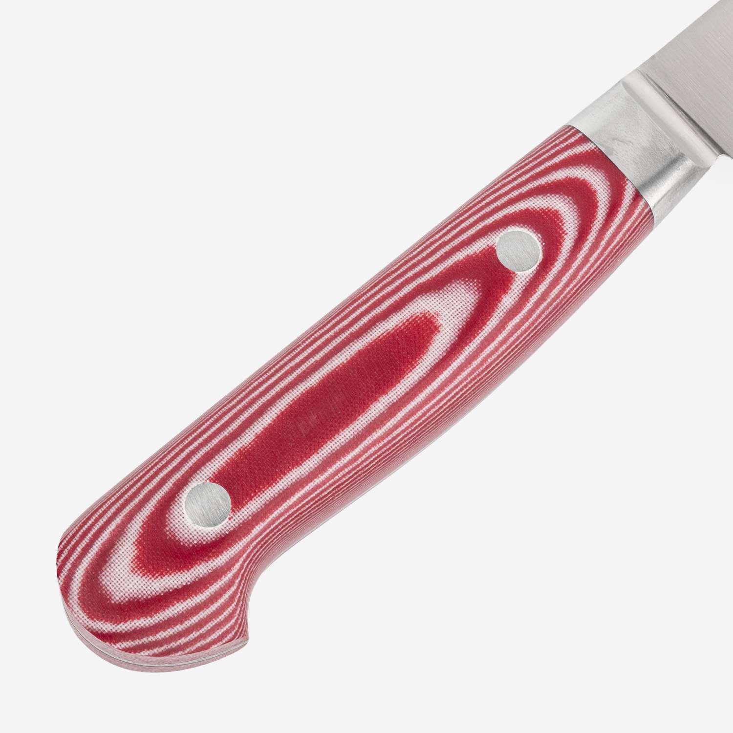 Suisin Premium Inox Rose Red Handle Santoku 7
