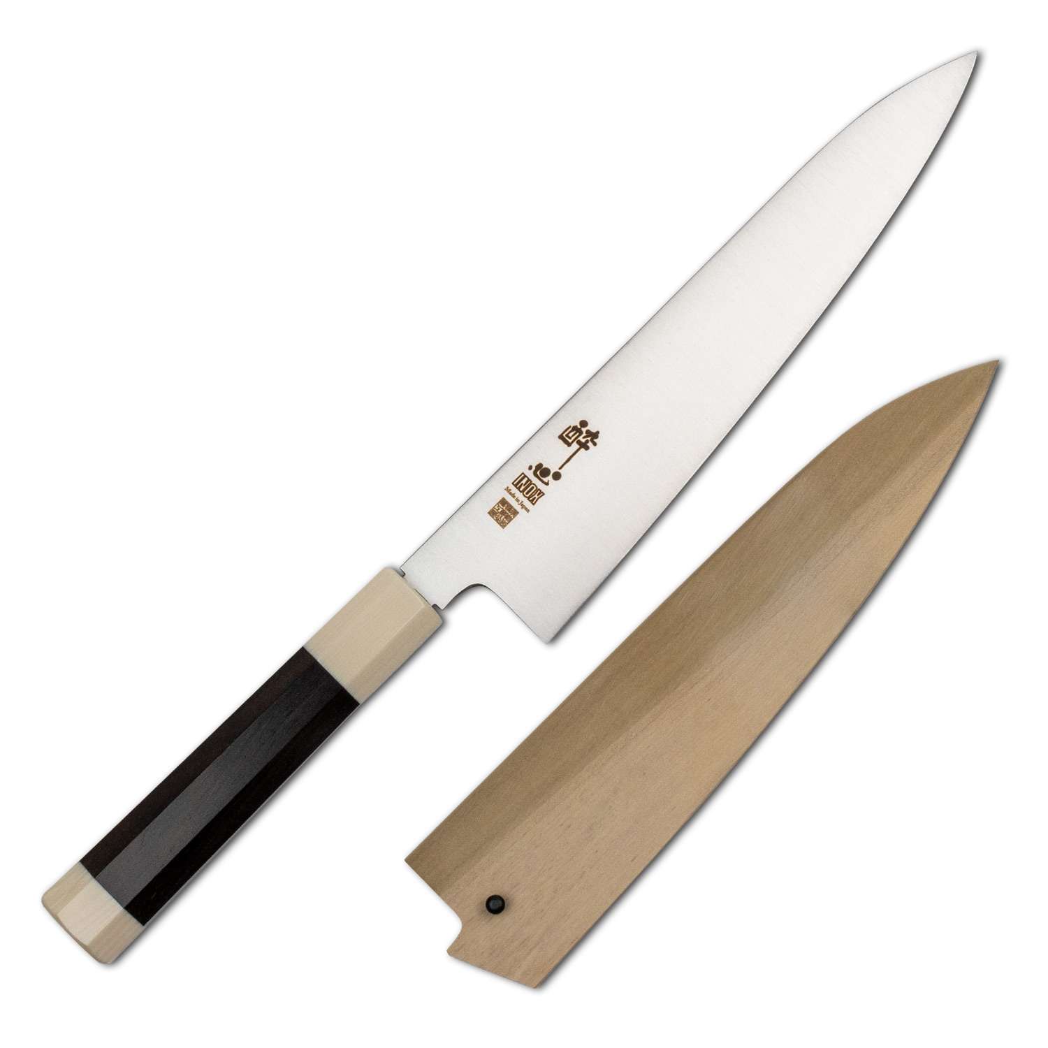 Suisin Inox Honyaki Ebony Handle Wa-Sujihiki 9.4