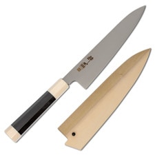 Suisin Inox Honyaki Ebony Handle Wa-Gyuto 9.4"
