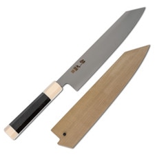 Suisin Inox Honyaki Ebony Handle Wa-Kiritsuke 10.5" (270 mm)