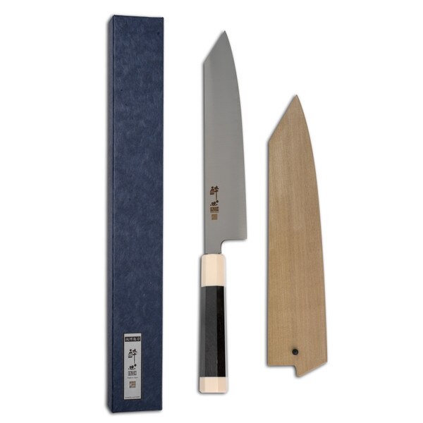 Image of Suisin Inox Honyaki Ebony Handle Wa-Kiritsuke 10.5" (270 mm) 2