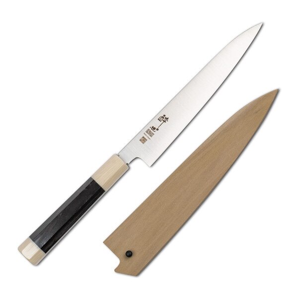 Image of Suisin Inox Honyaki Ebony Handle Wa-Petty 7" (180 mm) 1