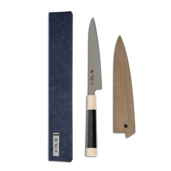 Image of Suisin Inox Honyaki Ebony Handle Wa-Petty 7" (180 mm) 2