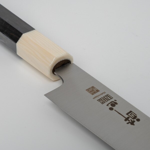 Image of Suisin Inox Honyaki Ebony Handle Wa-Petty 7" (180 mm) 4
