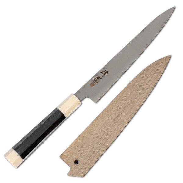 Image of Suisin Inox Honyaki Ebony Handle Wa-Petty 8.2" (210 mm) 1