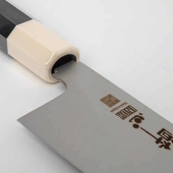 Image of Suisin Inox Honyaki Ebony Handle Wa-Santoku 7" (180 mm) 4