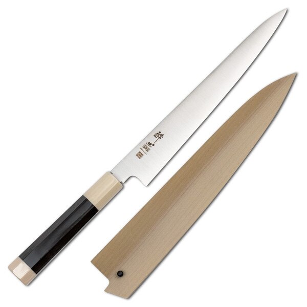 Image of Suisin Inox Honyaki Ebony Handle Wa-Sujihiki 9.4" (240 mm) 1