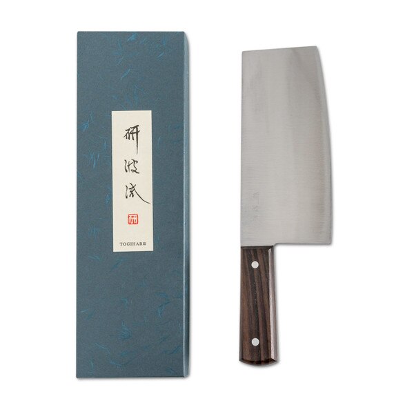 Hitohira Stainless Clad Chinese Cleaver 200mm Beechwood Handle