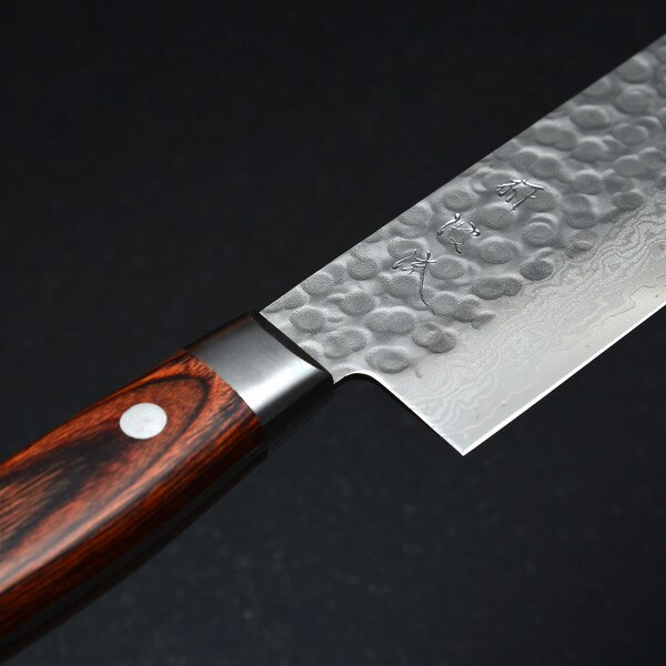 Image of Togiharu Hammered Texture Damascus Nakiri 6.5" 4