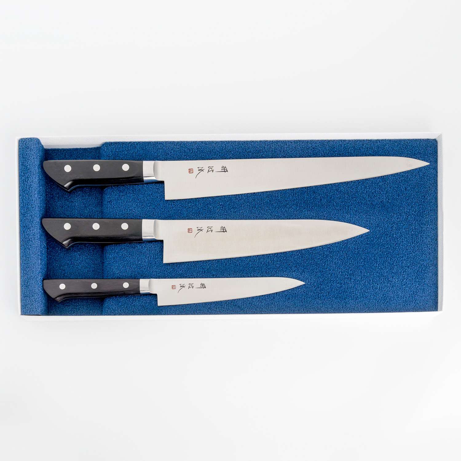 Togiharu Inox Steel 3pcs Set - Gyutou 8.2" (21cm), Sujihiki (27cm),Petty 5.9" (15cm) - Right | Korin
