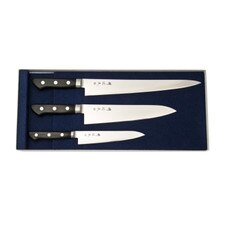 Togiharu Molybdenum Three Piece Set Gyuto, Sujihiki, Petty Knife