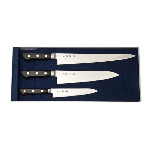 Image of Togiharu Molybdenum Three Piece Set Gyuto, Sujihiki, Petty Knife 1