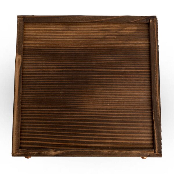 Image of Yakisugi Wooden Base with Edge 7.2" 3