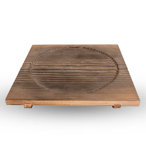 Image of Yakisugi Wooden Base 9.5" 1