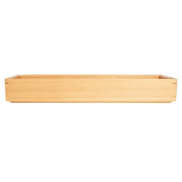 Image of Wooden Kiwami 3 Divided Bento Box 14.75" 2