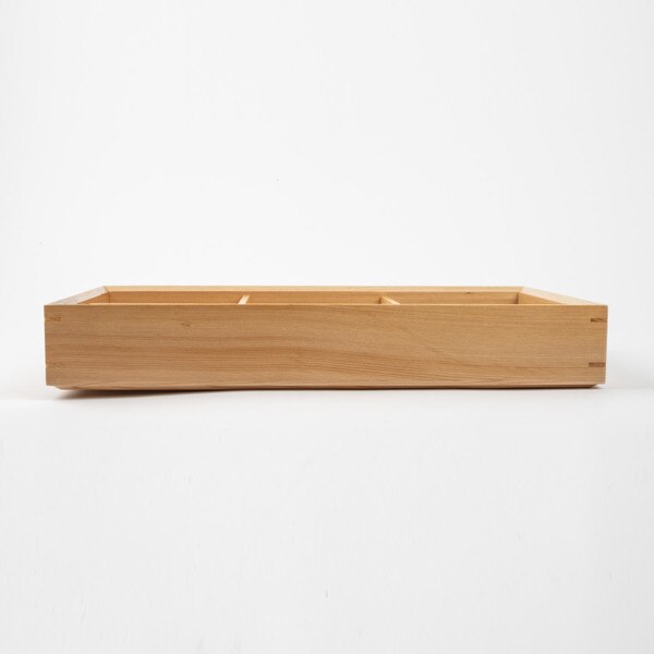 Image of Wooden Kiwami 6 Divided Bento Box 14.75" 2