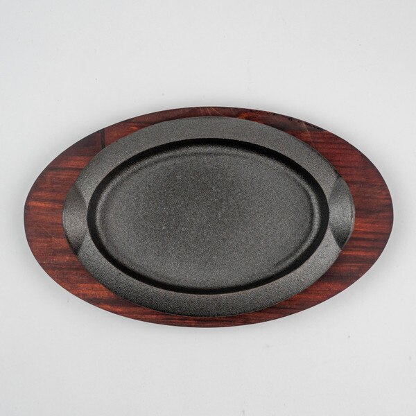 Image of Oval Sizzle Platter with Underliner 13" 3