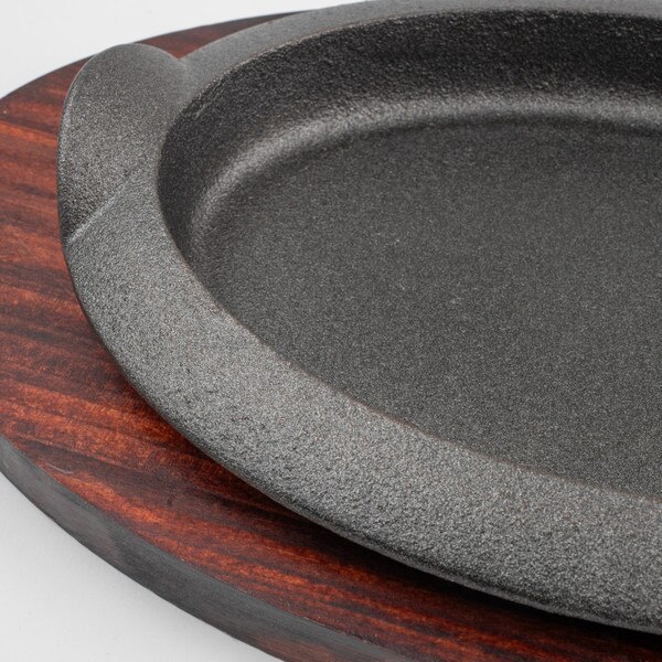 Image of Oval Sizzle Platter with Underliner 13" 4