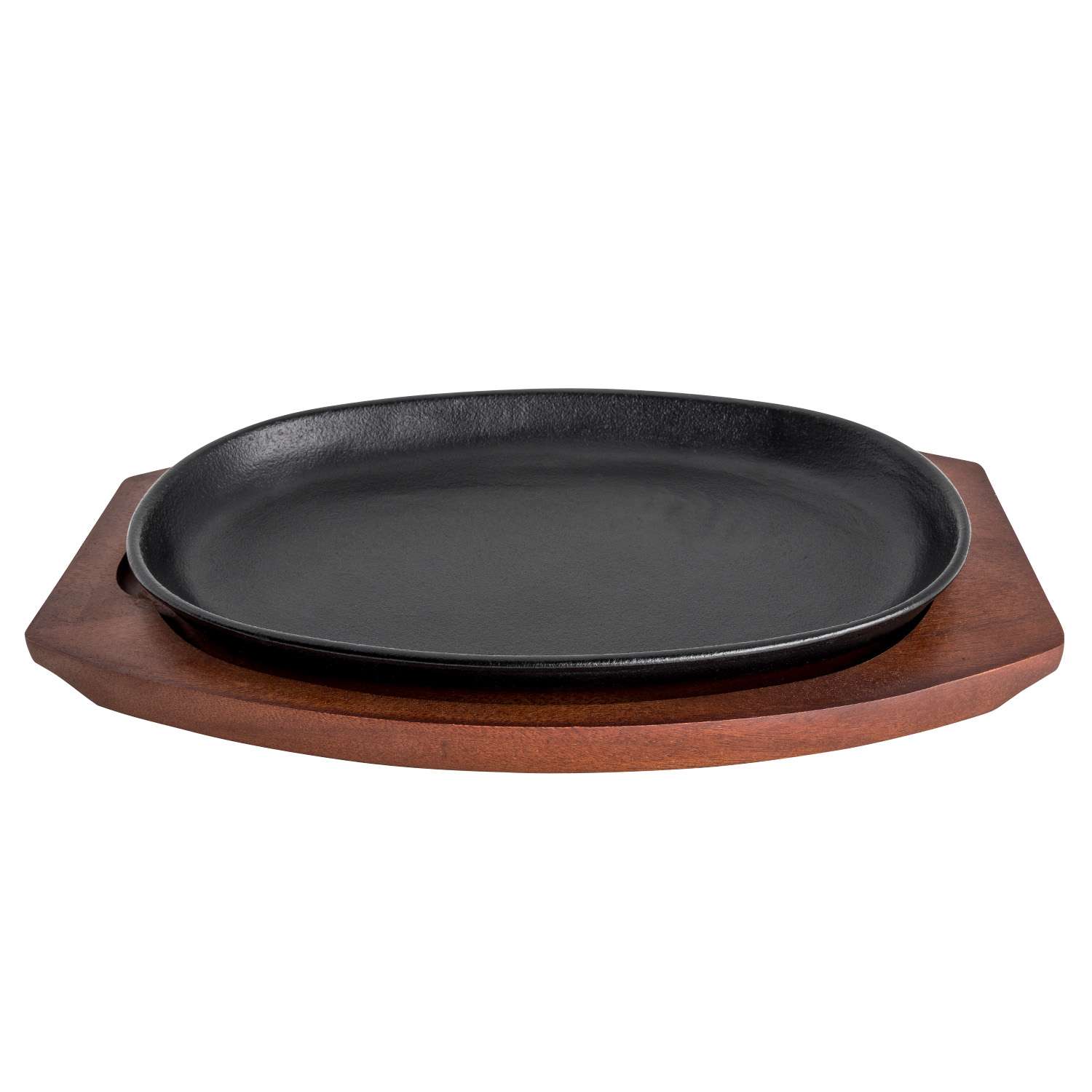 Cast Iron Steak Pan w/ Wooden Base 11.75 Cast Iron Steak Pan w/ Wooden Base 11.75