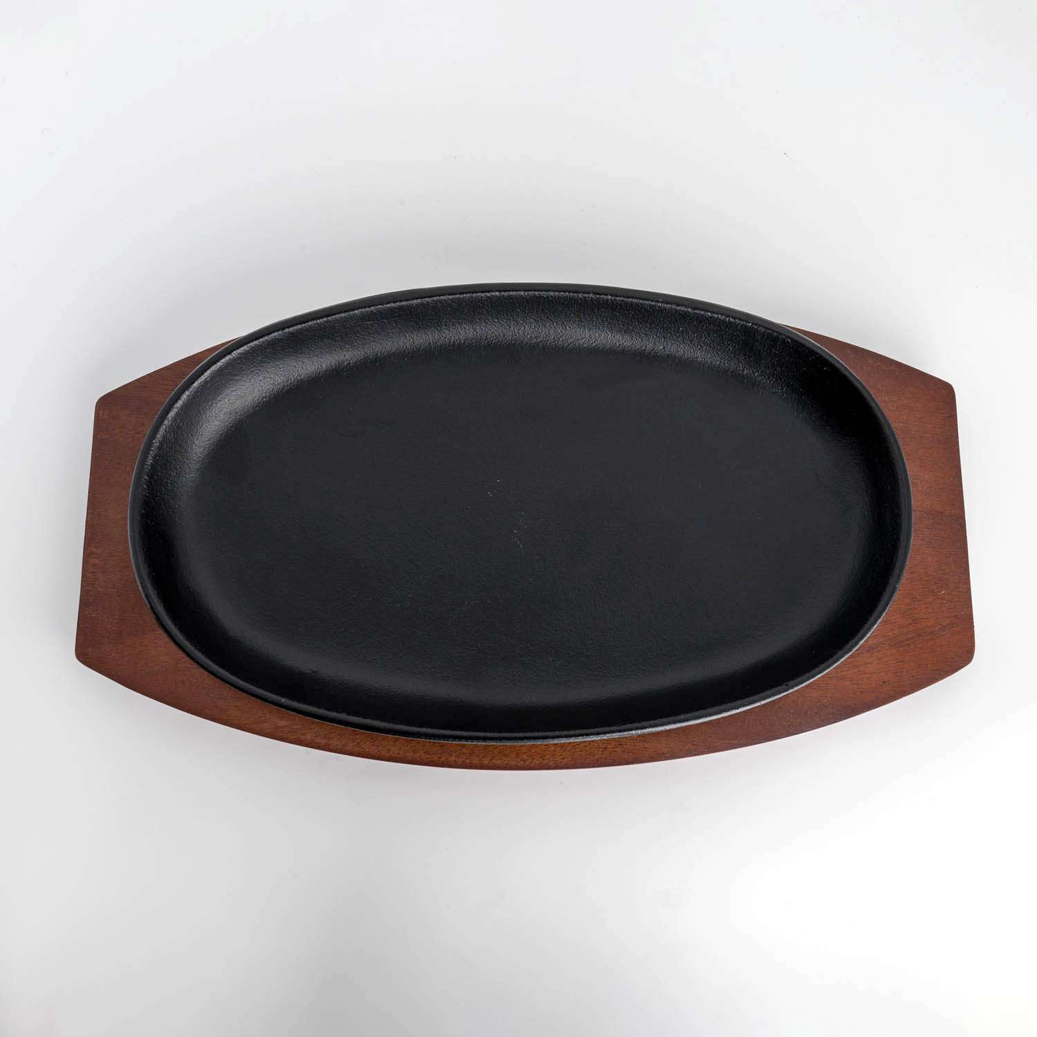 Cast Iron Steak Pan w/ Wooden Base 11.75 Cast Iron Steak Pan w/ Wooden Base 11.75