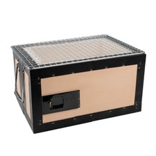 Japanese-Style Charcoal Konro Grill with Net - 12.25"