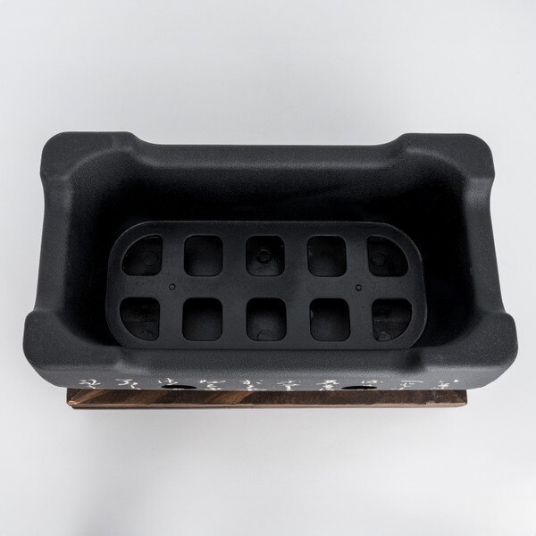 Image of Aluminum Konro Grill w/ Wooden Base 9.5" 8