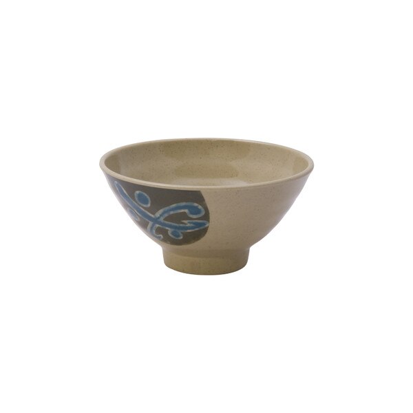 Image of Green Melamine Plastic Rice Bowl 4.75"