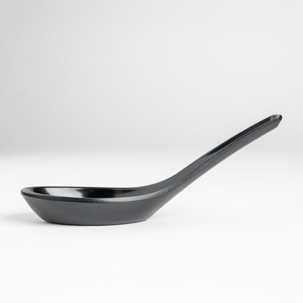 Image of Melamine Black Spoon 5.5" 2