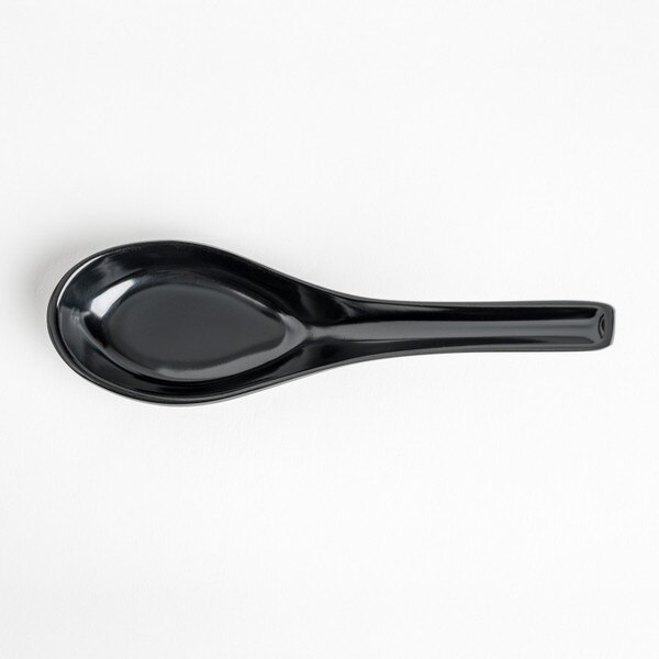 Image of Melamine Black Spoon 5.5" 3