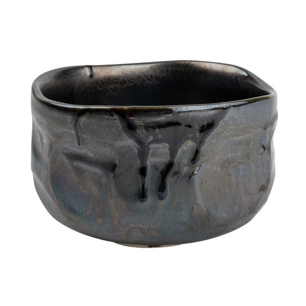 Image of Smoked Silver Matcha Bowl 5"