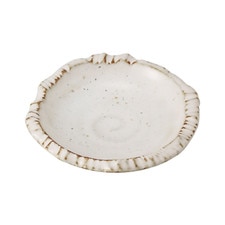 White Karatsu Sauce Dish 4.25"