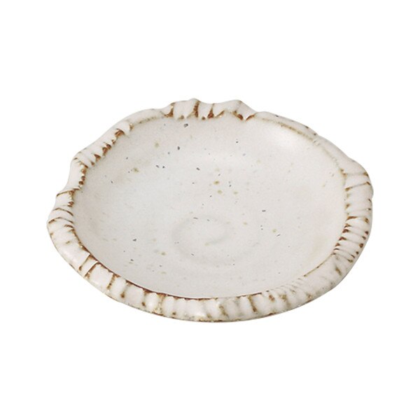 Image of White Karatsu Sauce Dish 4.25"