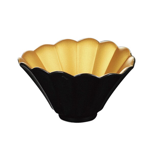 Image of Black Gold Kikuwari Bowl 4.5"