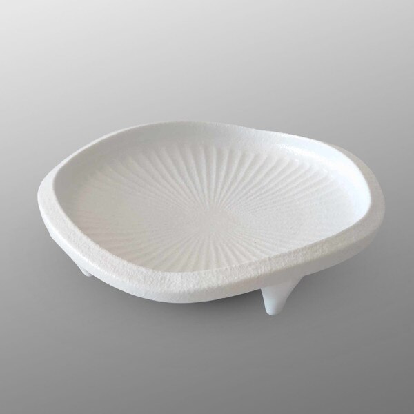 Image of Snow White Footed Plate 6.5"