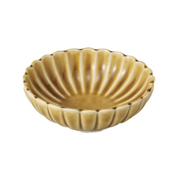 Image of Yellow Kikuwari Bowl 4.5"